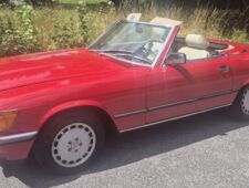 Mercedes-Benz Verkauf MB R107 300SL 12/87 T&Uuml;V 07/27 Cabrio Hardtop deutsch 